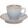 Чашка кофейная Porland Seasons Gray 80 мл с блюдцем 120 мм (в наборе 6 шт)