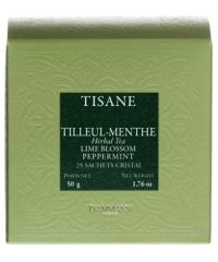 Чай травяной Dammann Липа и мята (Tilleul-menthe) в пакетиках 25 шт