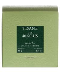 Чай травяной Dammann Freres Настой за 40 су (Tisane des 40 sous) в пакетиках 25 шт