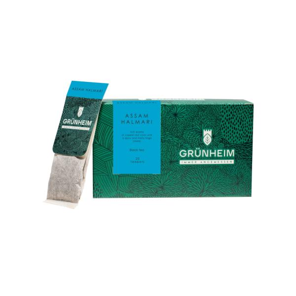Чай черный Grunheim Assam Halmari в пакетиках для чайника 20 шт