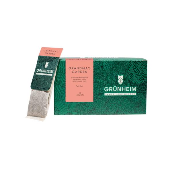 Фруктовый чай Grunheim Grandma's Garden в пакетиках для чайника 20 шт