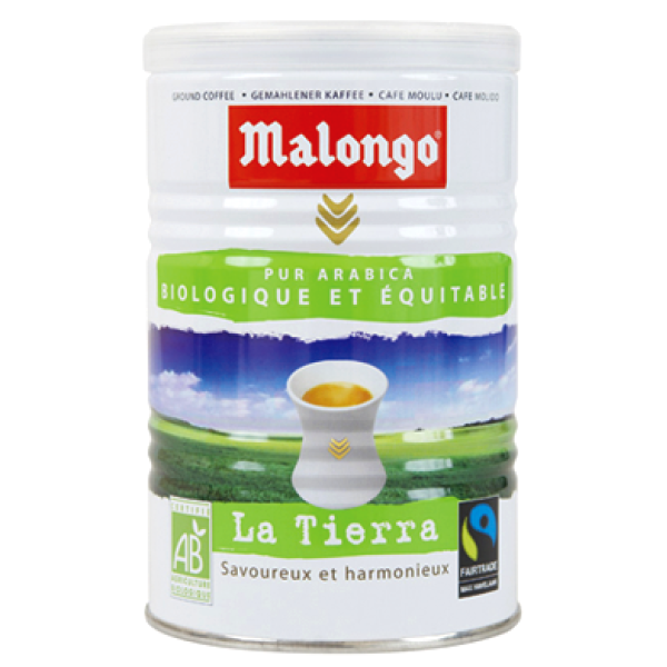 Кофе молотый Malongo La Tierra 250 г ж/б
