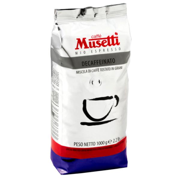 Кофе в зернах Caffe Musetti Decaffeinated (без кофеина) 1 кг