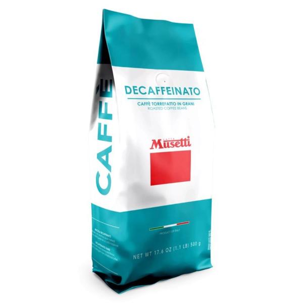 Кофе в зернах Caffe Musetti Decaffeinated (без кофеина) 1 кг