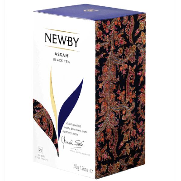 Черный чай Newby Ассам в пакетиках 25 шт