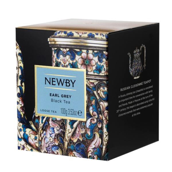 Чай черный ароматизированный Newby Эрл Грей 100 г