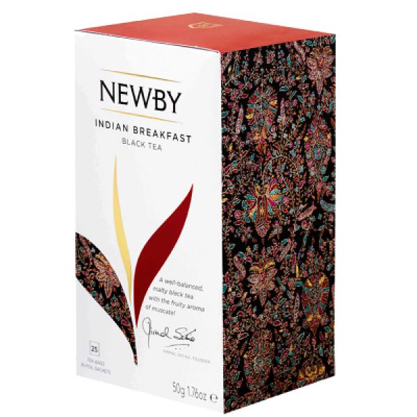 Пакетированный черный чай Newby Индийский завтрак 25 шт