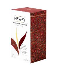 Чай фруктовый Newby Шиповник и гибискус в пакетиках 25 шт