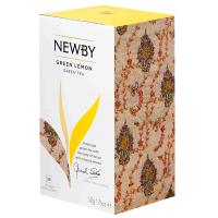 Чай зеленый Newby Зеленый Лимон в пакетиках 25 шт
