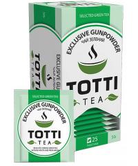 Пакетированный чай Totti Tea Ганпаудэр (зеленый порох) 25 шт