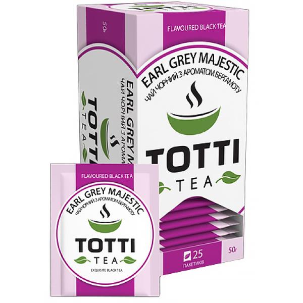 Пакетированный чай Totti Tea Эрл Грей Маджестик 25 шт